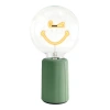 Mitb Smiley World Kidness Portable Table Lamp In Green