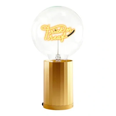 Mitb Trick Or Treat Portable Table Lamp In Gold