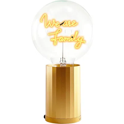 Mitb We Are Family Portable Table Lamp In Gold