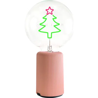 Mitb Xmas Tree Portable Table Lamp In Pink