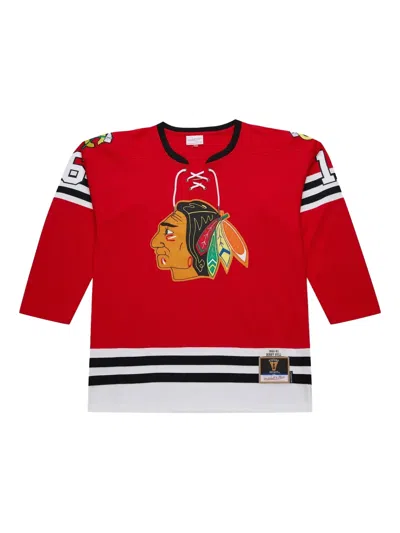 Mitchell & Ness 1960 Chicago Blackhawks Dark Hockey Jersey T-shirt In Red