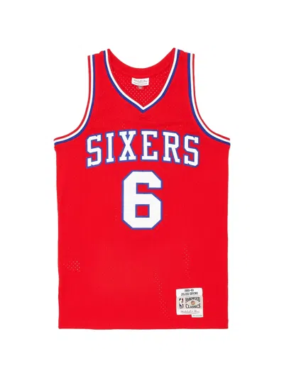 Mitchell & Ness 1982-83 Julius Erving Philadelphia 76ers Swingman Tank Top In Red
