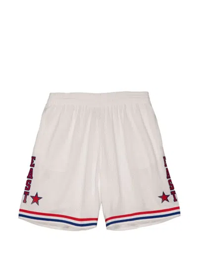 Mitchell & Ness 1985 Nba All-star Game Striped Swingman Shorts In White