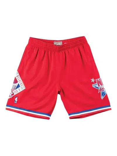 Mitchell & Ness 1991 Nba All-star Game Swingman Shorts In Red