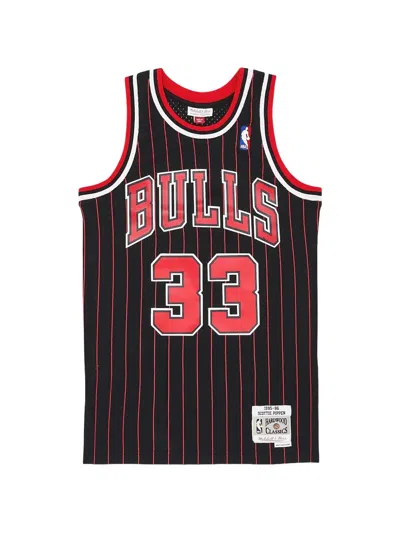 Mitchell & Ness 1995-96 Scottie Pippen Chicago Bulls Swingman Tank In Black