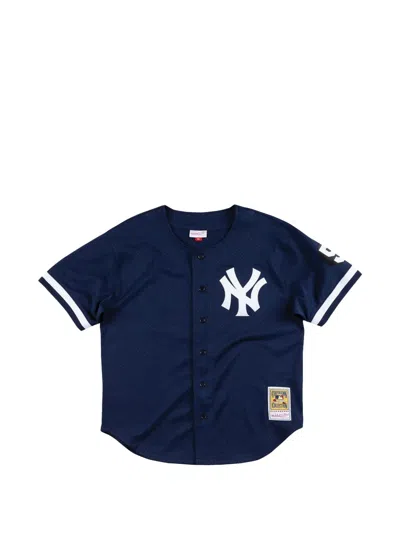 Mitchell & Ness 1999 New York Yankees Logo-detail Shirt In Blue
