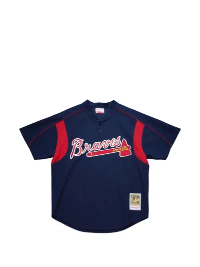 Mitchell & Ness 2003 Atlanta Braves Polo Shirt In Blue