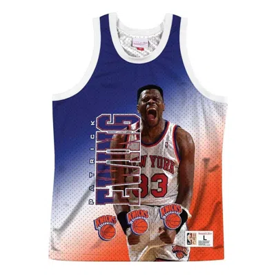 Mitchell & Ness X Nba New York Knicks Patrick Ewing Behind The Back Jersey In Multi