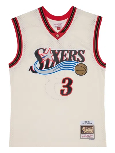 Mitchell & Ness 76ers 2000 V-neck Tank Top In Neutral