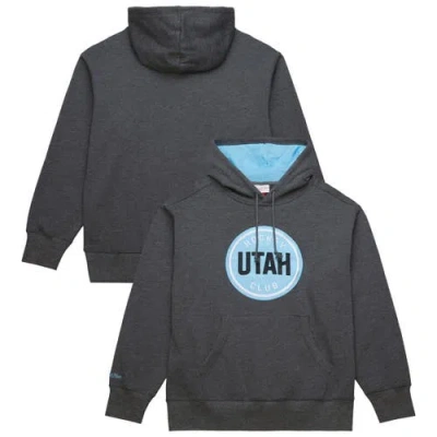 Mitchell & Ness Anthracite Utah Hockey Club Playoff Pullover Hoodie In Multi