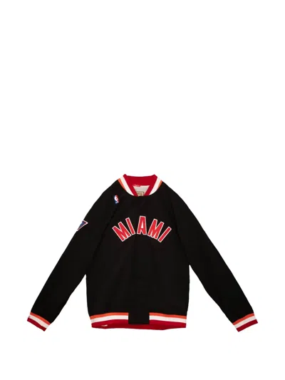 Mitchell & Ness Appliquéd Lightweight Jacket In Black