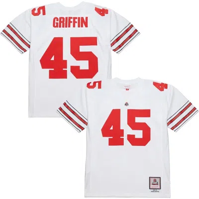 Mitchell & Ness Archie Griffin White Ohio State Buckeyes 1975 College Vault Legacy Jersey