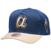 Mitchell & Ness Atlanta Braves  Braves Navy & Tan Pro Pinch Cap In Blue