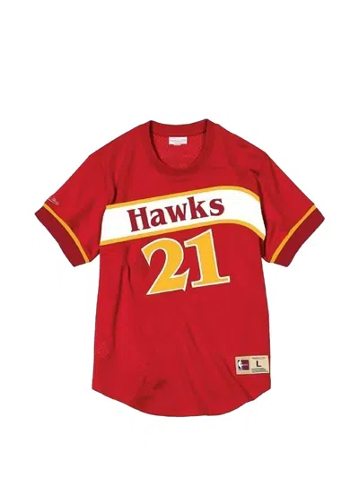 Mitchell & Ness Atlanta Hawks Dominique Wilkins T-shirt In Red
