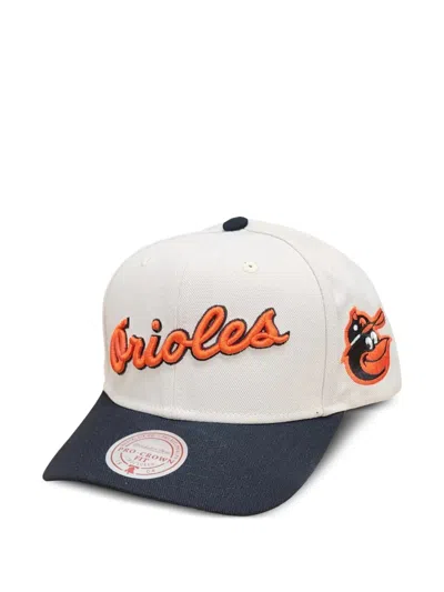 Mitchell & Ness Baltimore Orioles Mlb Off Word Cooperstown Collection Pro Cap In Neutral