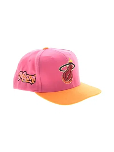 Pre-owned Mitchell & Ness Baseball Cap In Pink