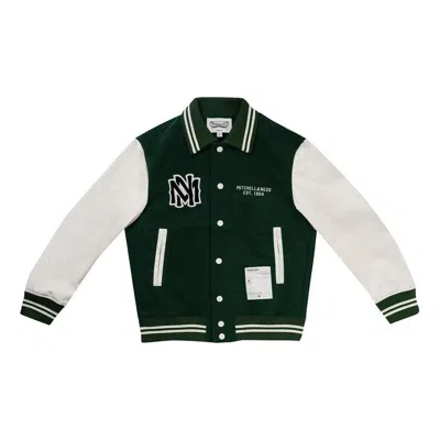 Mitchell & Ness Baseball Varsity Jacket 'green' In Multi
