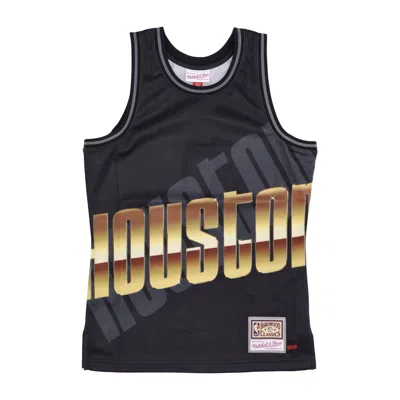 Mitchell & Ness Basketball Type Men's Tank Top Nba Big Face 4.0 Fashion Tank Hardwood Classics Houroc In Black