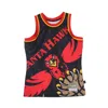 Mitchell & Ness Basketball Type Men's Tank Top Nba Big Face Blown Out Fashion Jersey Hardwood Classics Atlhaw Black/ In Multi