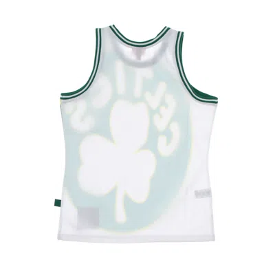 Mitchell & Ness Basketball Type Men's Tank Top Nba Big Face Blown Out Fashion Jersey Hardwood Classics Boscel White/ In Multi