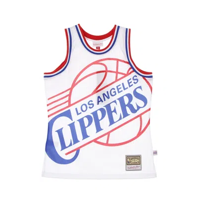 Mitchell & Ness Basketball Type Men's Tank Top Nba Big Face Blown Out Fashion Jersey Hardwood Classics Loscli White/