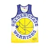 Mitchell & Ness Basketball Type Men's Tank Top Nba Jumbotron Sublimated Mesh Tank Hardwood Classics Golwar Yellow/or In Multi