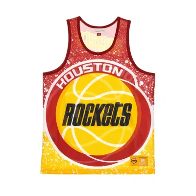 Mitchell & Ness Basketball Type Men's Tank Top Nba Jumbotron Sublimated Mesh Tank Hardwood Classics Houroc Light Gol In Multi
