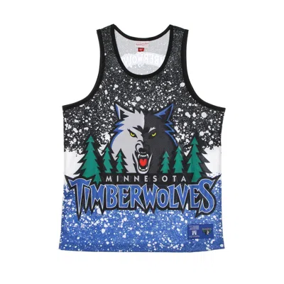Mitchell & Ness Basketball Type Men's Tank Top Nba Jumbotron Sublimated Mesh Tank Hardwood Classics Mintim Royal/ori In Blue