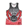 Mitchell & Ness Basketball Type Men's Tank Top Nba Jumbotron Sublimated Mesh Tank Hardwood Classics Porbla Scarlet/o In Multi