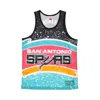 Mitchell & Ness Basketball Type Men's Tank Top Nba Jumbotron Sublimated Mesh Tank Hardwood Classics Saaspu Teal/orig In Multi