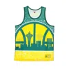Mitchell & Ness Basketball Type Men's Tank Top Nba Jumbotron Sublimated Mesh Tank Hardwood Classics Seasup Yellow/or In Yellow