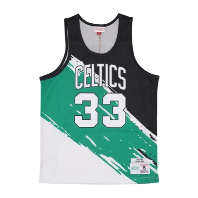 Mitchell & Ness Basketball Type Men's Tank Top Nba Paint Brush Mesh Tank No 33 Larry Bird Boscel Multi/white