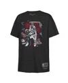 Mitchell & Ness Big Boys And Girls Allen Iverson Black Philadelphia 76ers Chalked Up T-shirt In Black