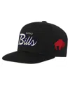 Mitchell & Ness Big Boys And Girls Black Buffalo Bills Cream Team Script Snapback Hat In Black