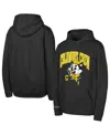 Mitchell & Ness Big Boys And Girls Black Columbus Crew Mascot Break Out Pullover Hoodie In Black