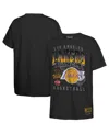 Mitchell & Ness Big Boys And Girls Black Los Angeles Lakers 2025 Nba Playoffs Retro Monumental T-shirt In Black