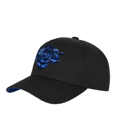 Mitchell & Ness Kids' Big Boys' And Girls' Black New York Knicks 404 Club Camo Pro Pinch Snapback Hat