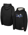 Mitchell & Ness Big Boys And Girls Black Orlando Magic Hardwood Classics Lightweight Thermal Long Sleeve Hoodie T-sh In Black