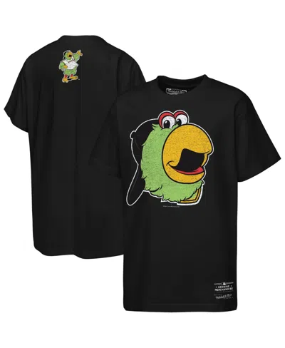 Mitchell & Ness Kids' Big Boys And Girls Black Pittsburgh Pirates Big Face Mascot T-shirt