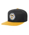 Mitchell & Ness Big Boys And Girls Black/gold Pittsburgh Penguins Core Team Two-tone Snapback Hat In Black