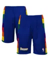 Mitchell & Ness Big Boys And Girls Blue Denver Nuggets Swingman Shorts In Blue