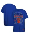 Mitchell & Ness Big Boys And Girls Blue New York Knicks 2025 Nba Playoffs Retro Monumental T-shirt In Blue
