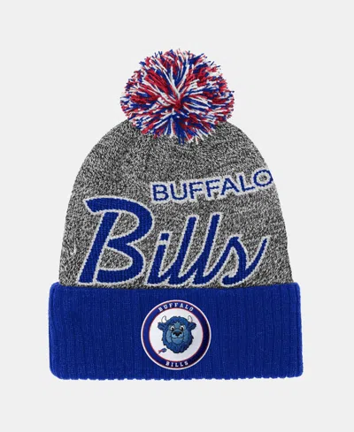 Mitchell & Ness Kids' Big Boys And Girls Buffalo Bills Cuffed Knit Puff Hat In Blue