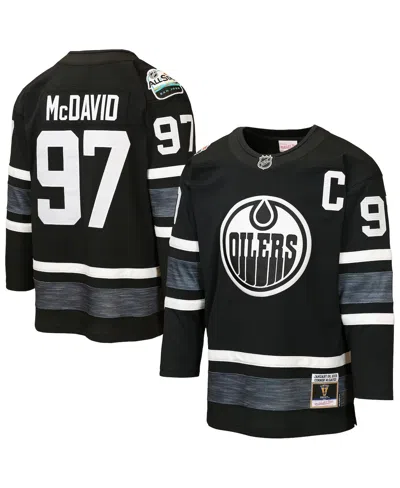 Mitchell & Ness Kids' Big Boys And Girls Connor Mcdavid Black Edmonton Oilers 2019 All-star Game Power Play Jersey