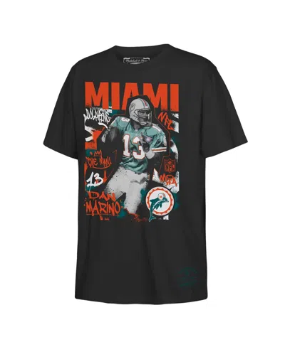 Mitchell & Ness Kids' Big Boys And Girls Dan Marino Black Miami Dolphins Star Player T-shirt