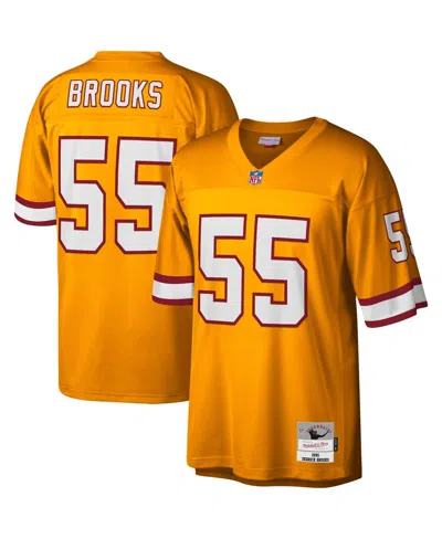 Mitchell & Ness Kids' Big Boys And Girls Derrick Brooks Orange Tampa Bay Buccaneers 1995 Retired Player Legacy Jersey In Yellow