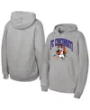 Mitchell & Ness Big Boys And Girls Heather Gray Fc Cincinnati Mascot Break Out Pullover Hoodie In Gray