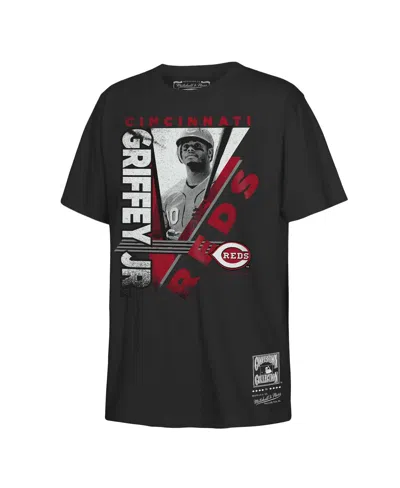 Mitchell & Ness Kids' Big Boys And Girls Ken Griffey Jr. Black Cincinnati Reds In The Zone Graphic T-shirt