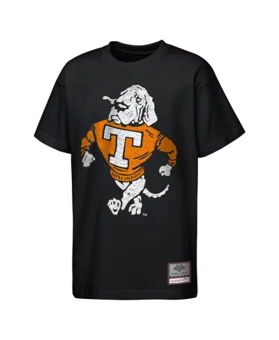 Mitchell & Ness Kids' Big Boys And Girls  Black Tennessee Volunteers Big Face Mascot T-shirt