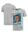 Mitchell & Ness Big Boys And Girls  Larry Johnson Gray Charlotte Hornets Hardwood Classics King Of Th In Gray